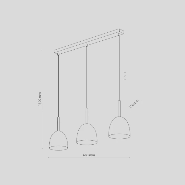 Підвісний світильник TK Lighting NORD E27 чорний 4871 - Фото 2