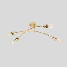 TK Lighting HELIX E27 золотий 4688. Люстра пристельова