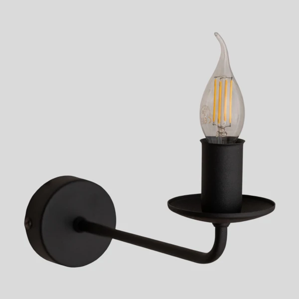 Настінний світильник TK Lighting LIMAL E14 чорний 4611 - Фото 1