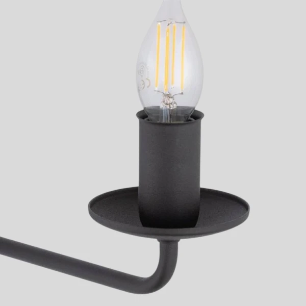 Настінний світильник TK Lighting LIMAL E14 чорний 4611 - Фото 5