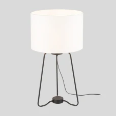 TK Lighting TAMPA E27 чорний 5581. Настільна лампа декоративна