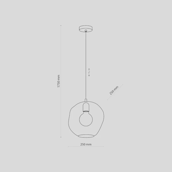 Підвісний світильник TK Lighting SOL E27 чорний 3369 - Фото 4