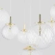 Підвісна люстра TK Lighting CADIX G9 золотий 4608