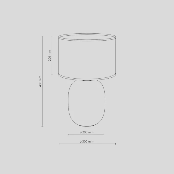Настільна лампа TK Lighting MELODY E27 графітовий 5989 - Фото 2