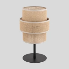 TK Lighting CALISTO E27 чорний 5404. Настільна лампа декоративна