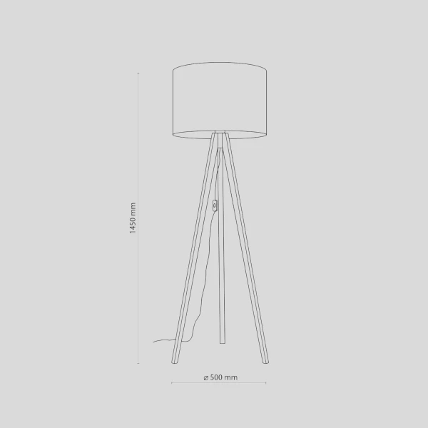 Торшер TK Lighting GRAND E27 коричневий 16018 - Фото 2