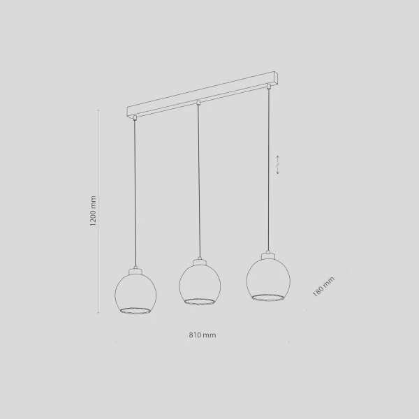 Підвісний світильник TK Lighting DEVI E27 чорний 4580 - Фото 2