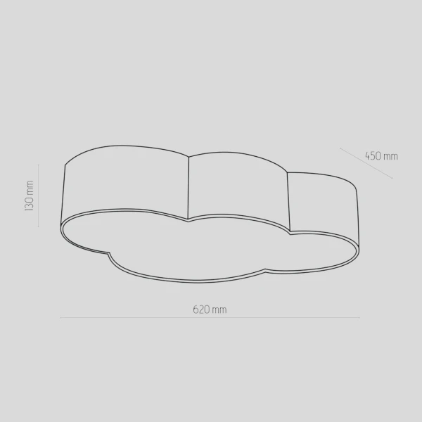 Світильник стельовий TK Lighting CLOUD E27 білий 6072 - Фото 7