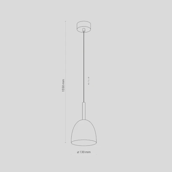 Підвісний світильник TK Lighting NORD E27 білий 4868 - Фото 2