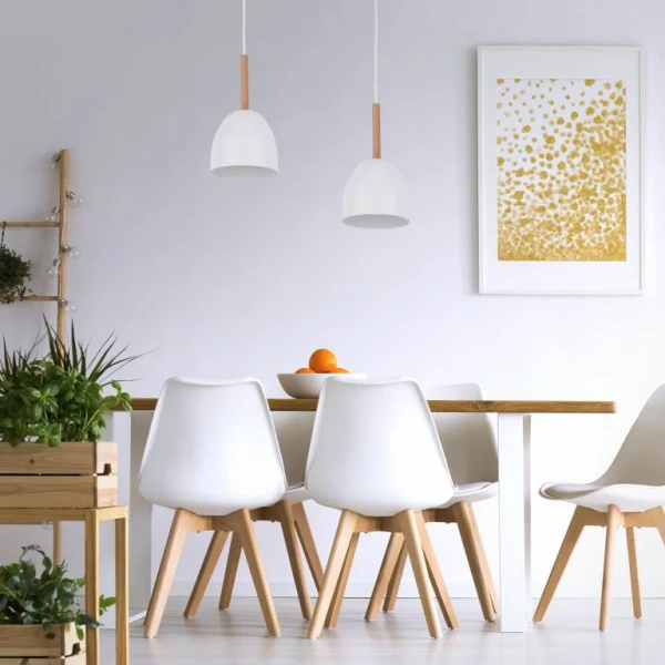 Підвісний світильник TK Lighting NORD E27 білий 4868 - Фото 3