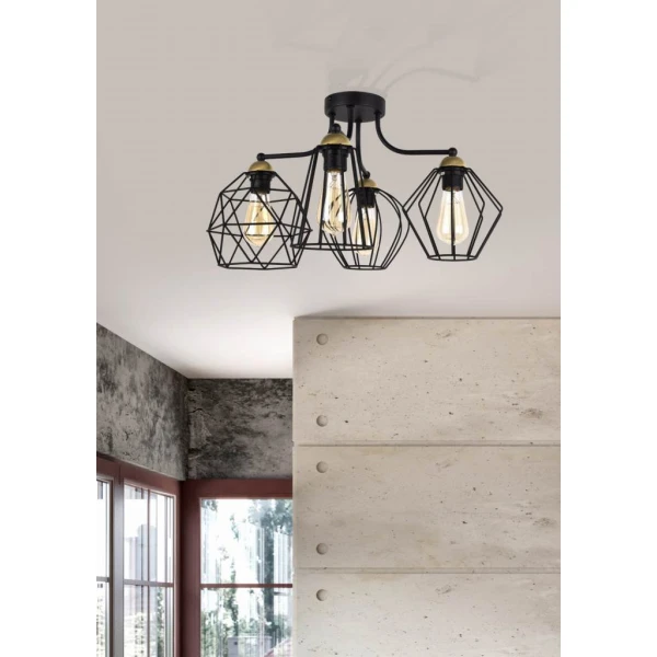 Люстра стельова TK Lighting GALAXY E27 чорний 1645 - Фото 5