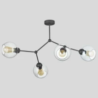 TK Lighting FAIRY E27 чорний 2730. Люстра пристельова