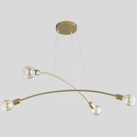 TK Lighting HELIX E27 золотий 2727. Люстра підвісна