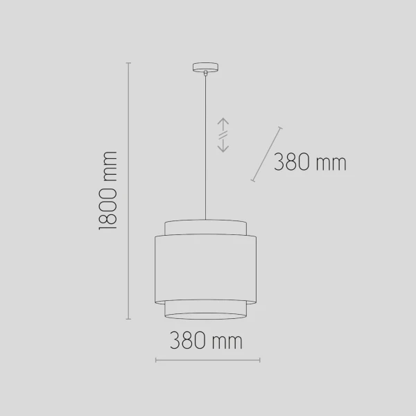 Підвісний світильник TK Lighting BOHO E27 чорний 6542 - Фото 2