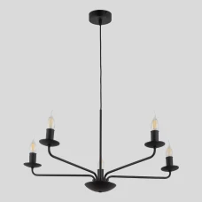 TK Lighting LIMAL E14 чорний 4612. Люстра підвісна