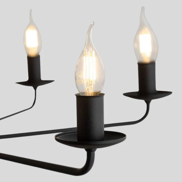 Підвісна люстра TK Lighting LIMAL E14 чорний 4612 - Фото 5