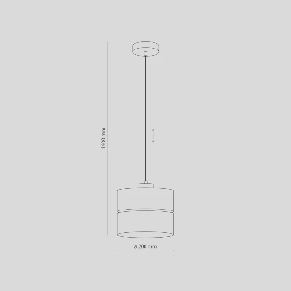 Підвісний світильник TK Lighting ECO E27 коричневий 5770 - Фото 2