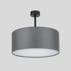 TK Lighting RONDO E27 сірий-блискучий (хром) 4240. Люстра пристельова