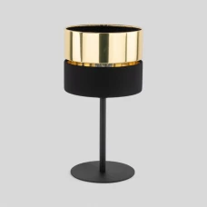 TK Lighting HILTON E27 чорний 16051. Настільна лампа декоративна