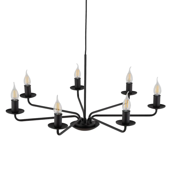 Підвісна люстра TK Lighting LIMAL E14 чорний 4613 - Фото 4
