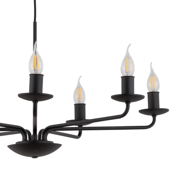 Підвісна люстра TK Lighting LIMAL E14 чорний 4613 - Фото 5
