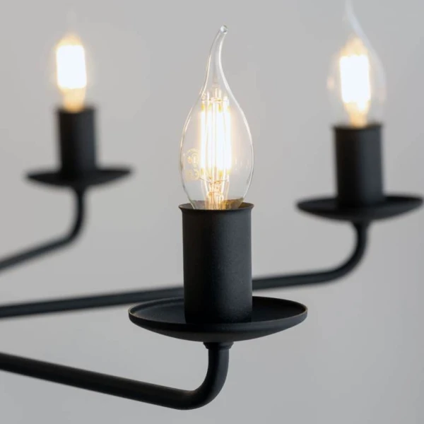 Підвісна люстра TK Lighting LIMAL E14 чорний 4613 - Фото 6