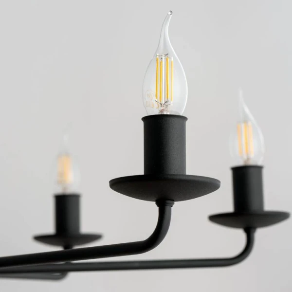 Підвісна люстра TK Lighting LIMAL E14 чорний 4613 - Фото 7