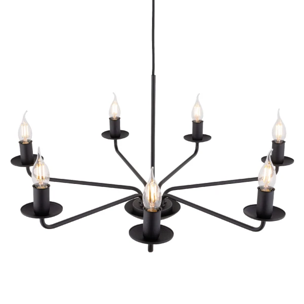 Підвісна люстра TK Lighting LIMAL E14 чорний 4613 - Фото 8