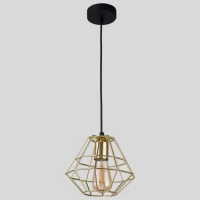 TK Lighting DIAMOND E27 чорний 1724. Світильник підвісний