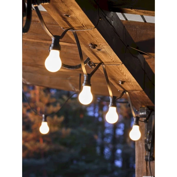 Гірлянда садова 10 метрів TK Lighting GIRLANDA E27 чорний 4390 - Фото 2