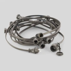 TK Lighting GIRLANDA E27 чорний 4390. Садова гірлянда 10 метрів