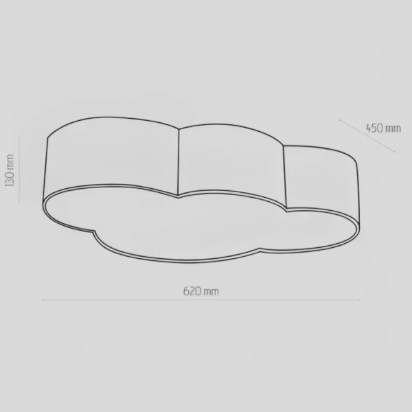 Світильник стельовий TK Lighting CLOUD E27 білий 3145 - Фото 2