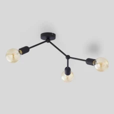 TK Lighting FANTASY E27 чорний 3128. Люстра пристельова