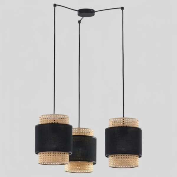 Підвісний світильник TK Lighting BOHO E27 чорний 6549 - Фото 1