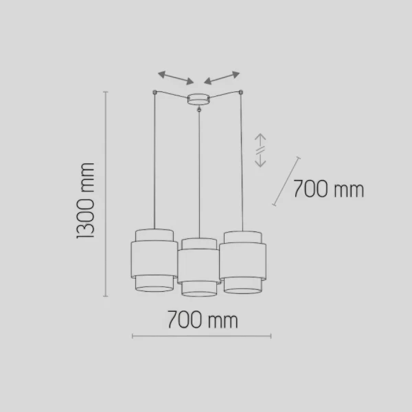 Підвісний світильник TK Lighting BOHO E27 чорний 6549 - Фото 2