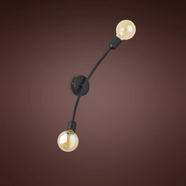 Бра TK Lighting HELIX E27 чорний 2721 - Фото 4