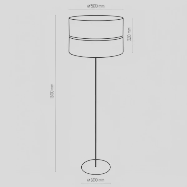 Торшер TK Lighting HILTON E27 чорний 5465 - Фото 2