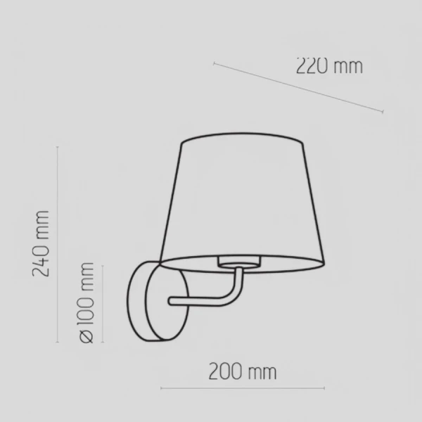 Бра TK Lighting MAJA E27 білий 1882 - Фото 2