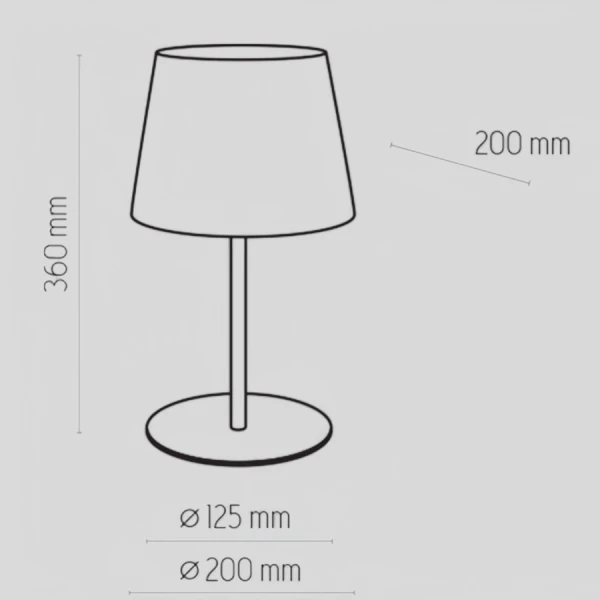 Настільна лампа TK Lighting MAJA E27 білий 2935 - Фото 2