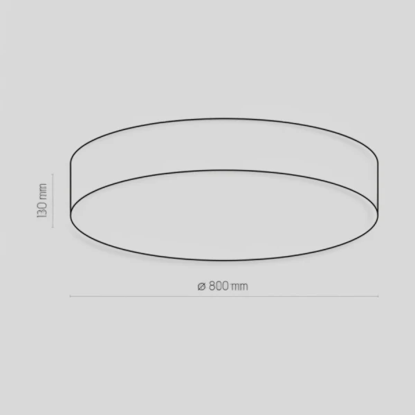 Світильник стельовий TK Lighting RONDO E27 білий 2725 - Фото 2