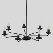 TK Lighting LIMAL E14 чорний 4613. Люстра підвісна