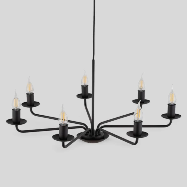 Підвісна люстра TK Lighting LIMAL E14 чорний 4613 - Фото 1