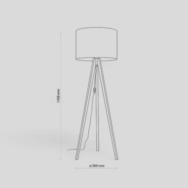 Торшер TK Lighting GRAND E27 коричневий 16008 - Фото 2
