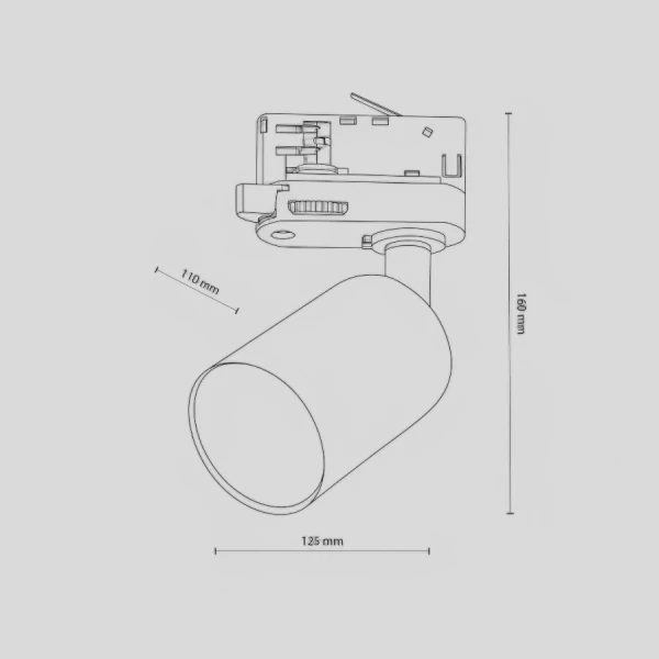 Світильник трековий TK Lighting TRACER GU10 чорний 4850 - Фото 2