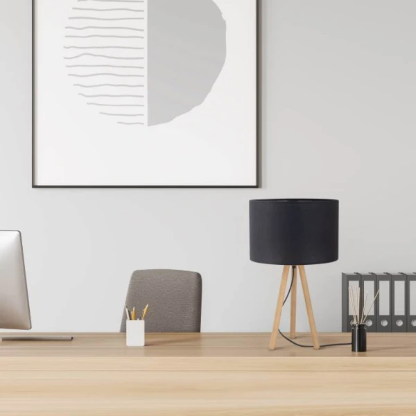 Настільна лампа TK Lighting TOKYO E27 чорний 5293 - Фото 4