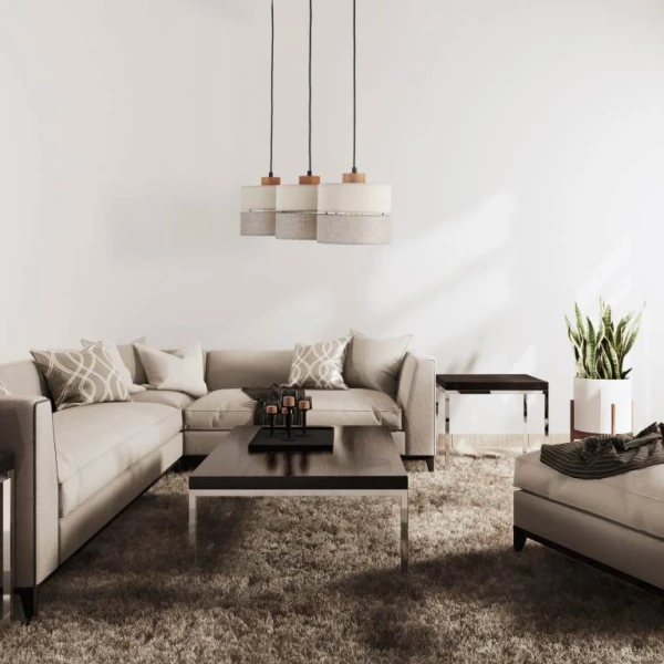 Підвісний світильник TK Lighting ECO E27 коричневий 5771 - Фото 3