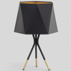 TK Lighting IVO E27 чорний 5157. Настільна лампа декоративна