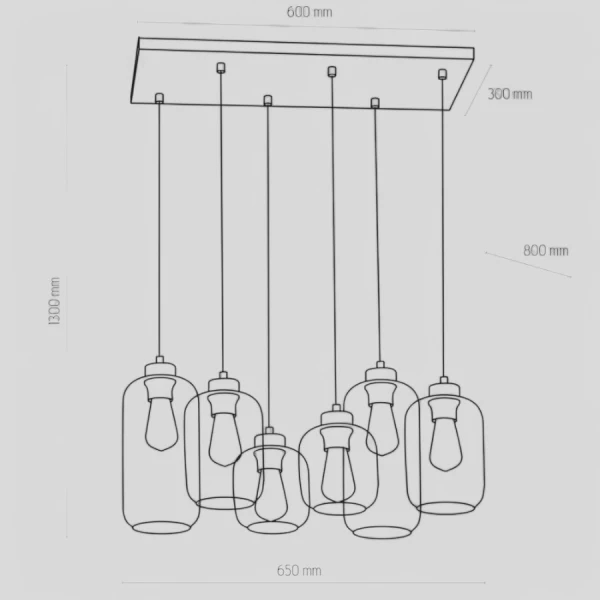 Підвісний світильник TK Lighting MARCO E27 білий 3359 - Фото 2