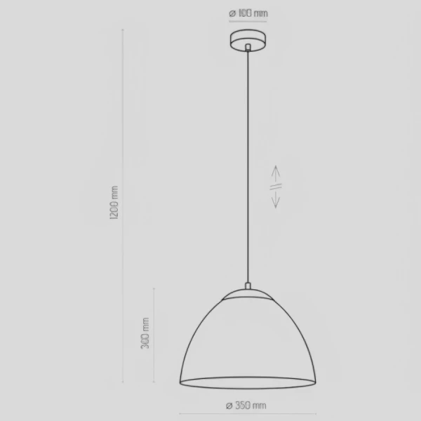 Підвісний світильник TK Lighting FARO E27 білий 3192 - Фото 2