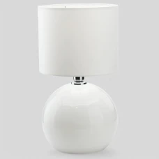 TK Lighting PALLA E27 білий 5065. Настільна лампа декоративна